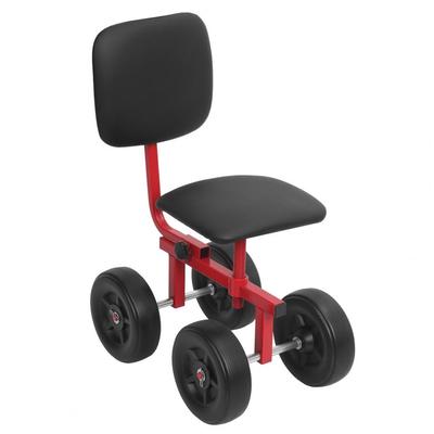 Adjustable Rolling Garden Seat with Backrest And Wheels Mobile Yard Scooter for Planting And Gardening Work Stool