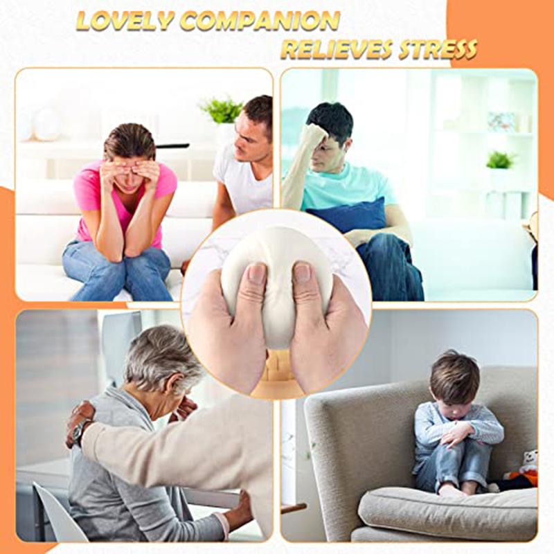 1/6/12PCS Dumpling Squishy Stress Balls Fidget Toys Anxiety Relief Dough Bun Squeeze Ball Sensory Toy for Kids Adult juguetes