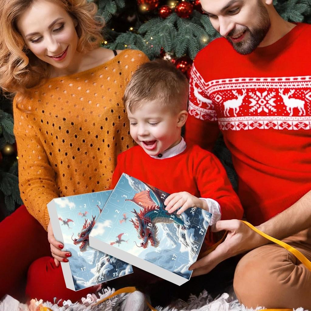 Christmas Blind Box Series With Dragon Figures For Festive Tree Ornaments And Collectors