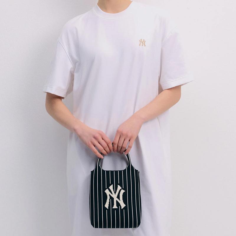 New MLB Polyester Shoulder Bag Crossbody Bag Handbag Regular Unisex Black 3ACRS034N-50BKS