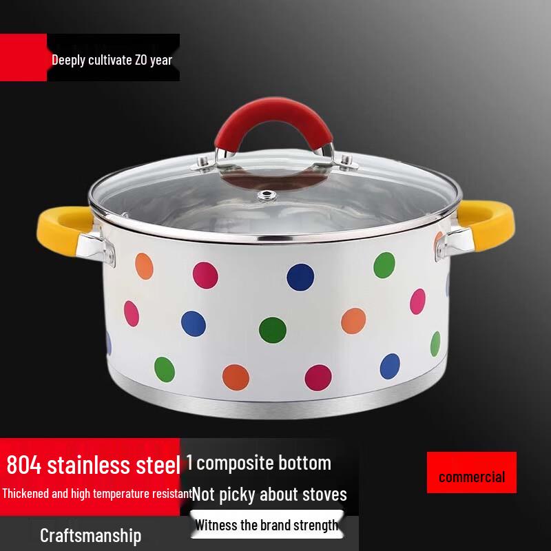 Su Le 304 Stainless Steel Double-Ear Soup Pot