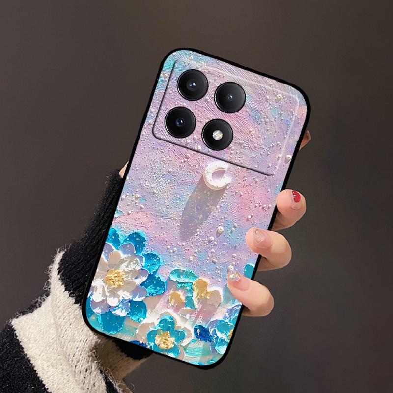 For Xiaomi Poco X6 Pro Case Fashion Painting Soft Silicone Back Cover For Xiaomi PocoX6 Pro Funda Poco X6Pro Bumper Cartoon Capa