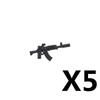 Military Soldiers Figures Weapons Building Blocks Accessories Two-color Guns Assault Sniper Rifles AK74 Rocket Launcher Toy Gift