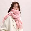 Thickened Imitation Cashmere Scarf Korean Style Women Shawl Simple Winter Neckerchief  Autumn
