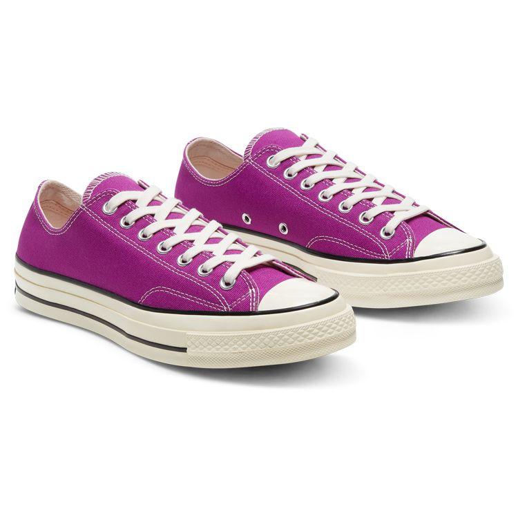 Converse Chuck 70 Low Cactus Flower Unisex Sneakers Purple Black Egret 168506C