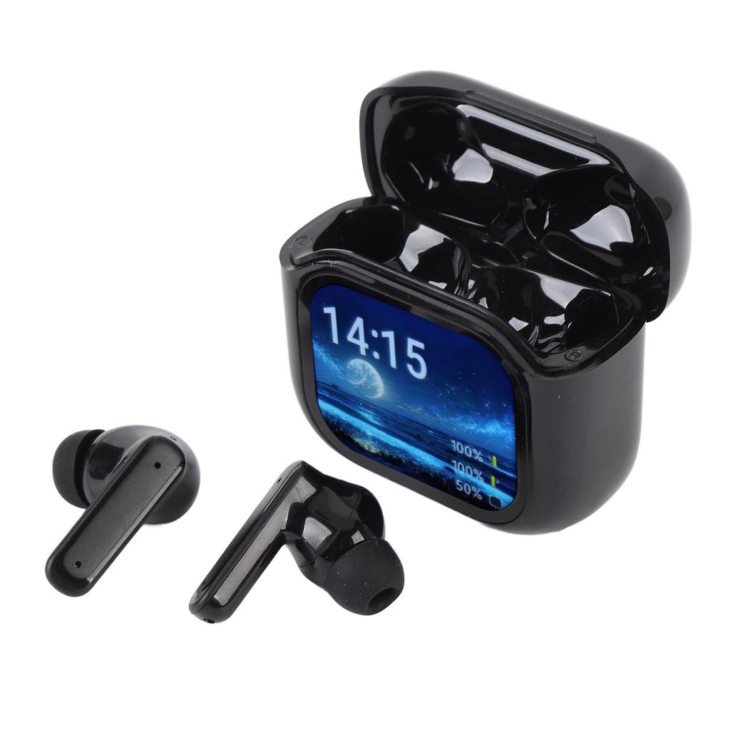 Language Translator Earbuds with Color Touchscreen Charging Case Bluetooth 5.4 ANC Noise Cancelling 140 Languages