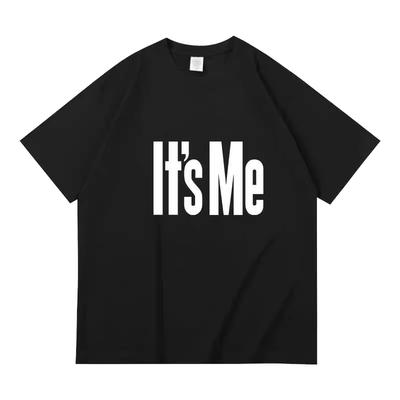 It's ME "letter Pure Cotton Printed Men's and Women's Personalized Short Sleeved New Fashion Casual Trend Round Neck T-shirt