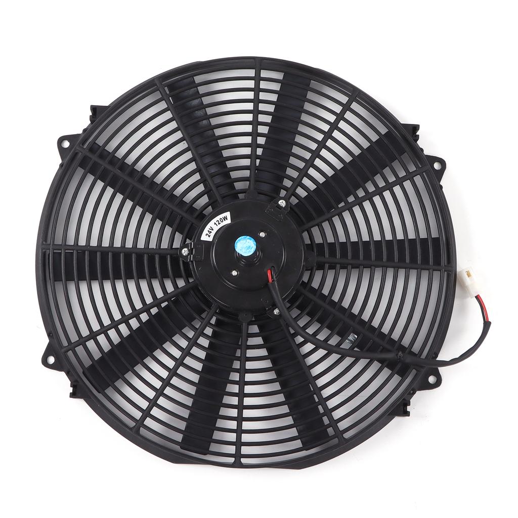 16in Universal Slim Fan Push Pull Electric Radiator Cooling Fan 24V 120W for Car Truck RV