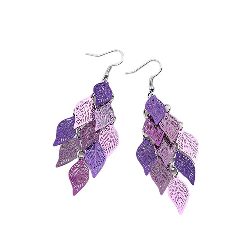 Fashion Women Accessories Earrings Creative Simple Leaf Ornament Jewelry