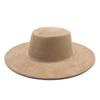 Women S Vintage Retro Wide Brim Suede Panama Fedora Hat
