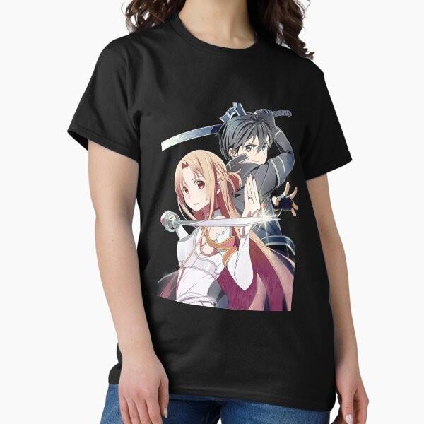 Anime Asuna Kirito Kampf Schwert Art Online T-SHIRT Unisex6