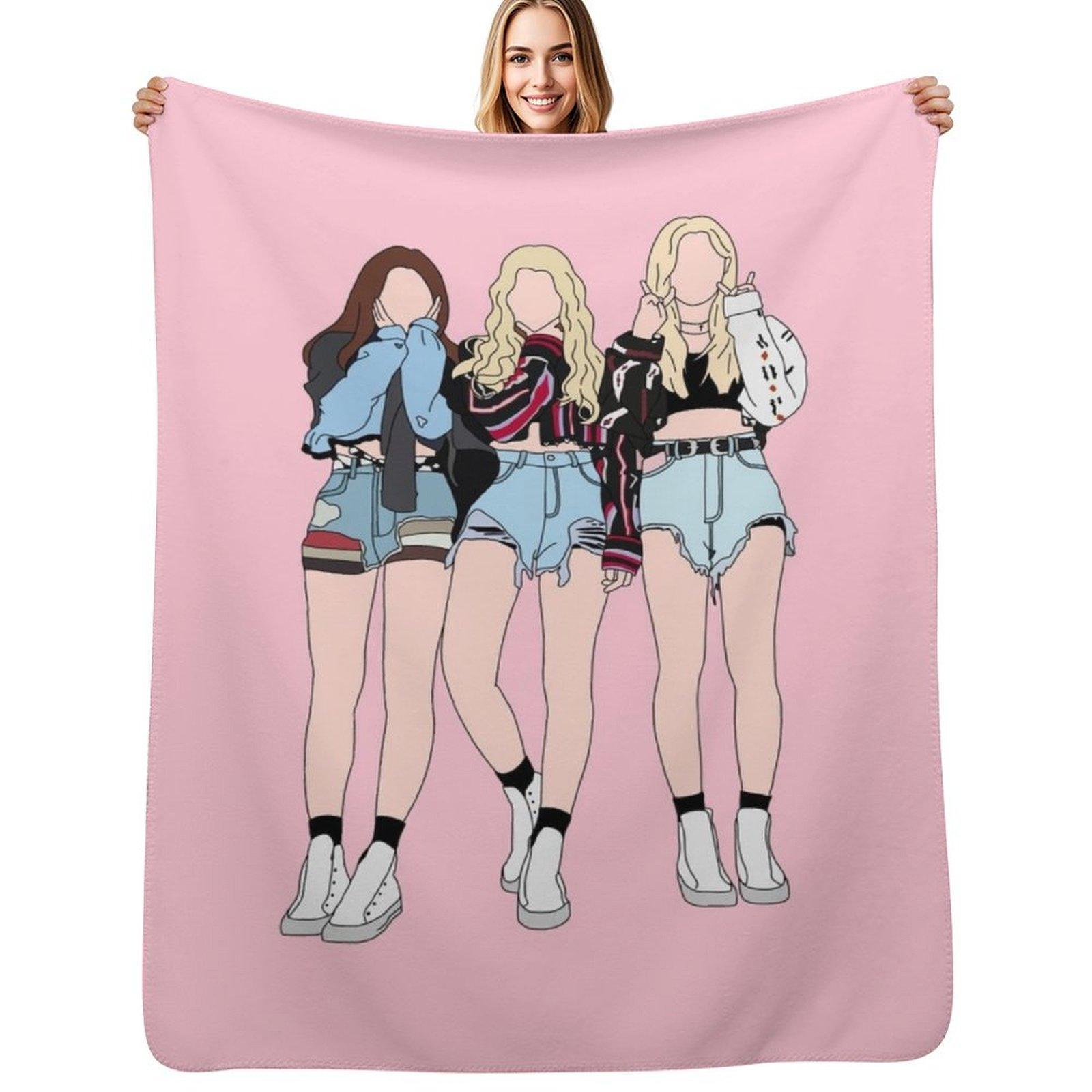 LOONA ODD EYE CIRCLE GIRL FRONT Throw Blanket Cozy Throw Blanket Birthday Gift for Him Her 102x76cm(40x30in)