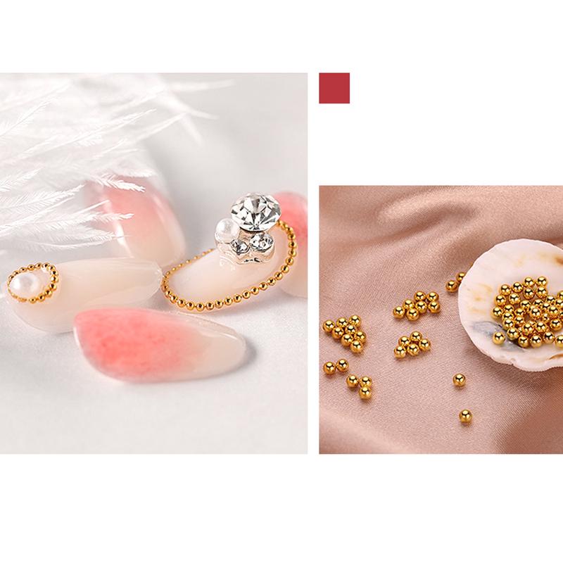 Smíšené 6 Velikost 0,8 mm Micro Nail Nerezová Dekorativní Nail Rose Gold a Silver Příslušenství na nehty