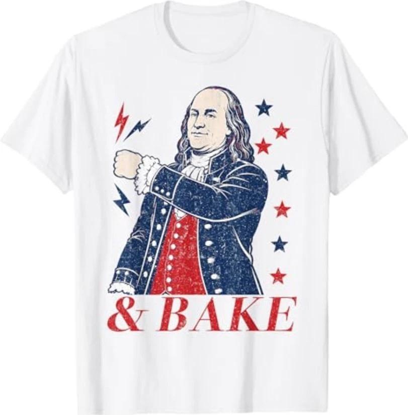 Funny Shake and Bake 4th of July Couple Matching T-Shirt T-Shirt XL