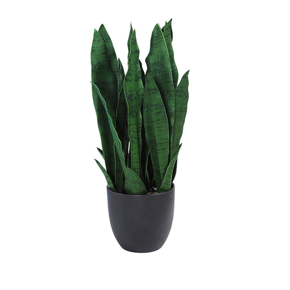 

1 Pc Artificial Plant in Pot, Faux Potted Greenery for Indoor Home Office Tabletop Garden Desk Decor with Lifelike Leaves