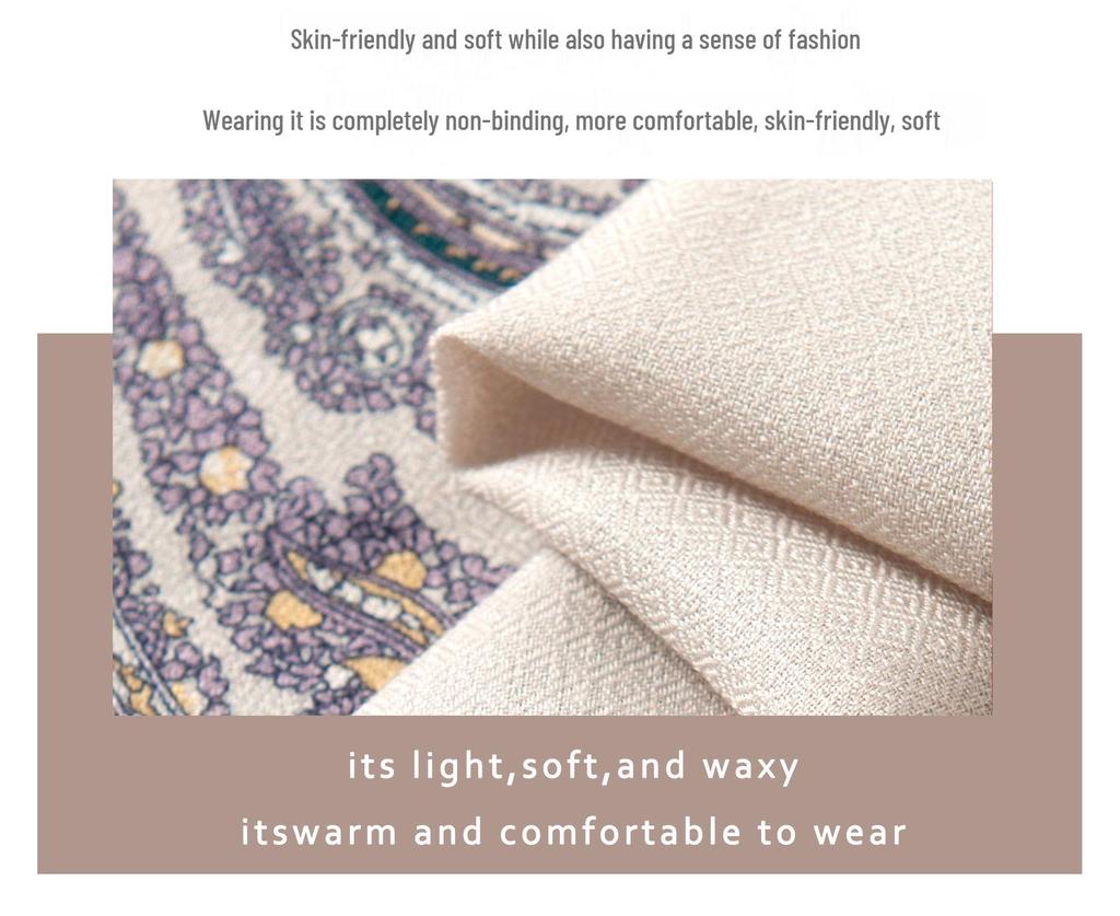 Women's Versatile Wool Scarf Shawl: Commuting, Sun Protection, Soft Neck Warmer