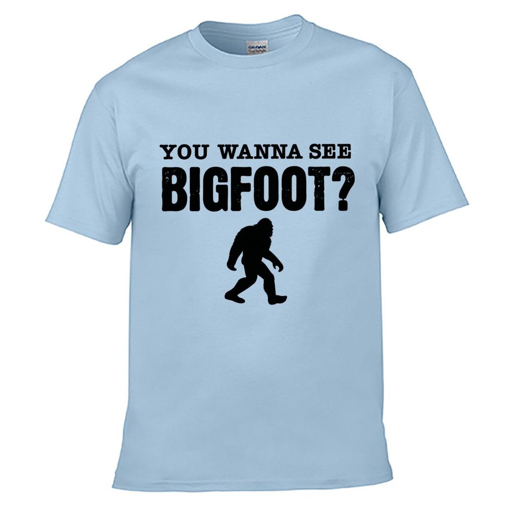 You Wanna See Bigfoot Sasquatch Silhouette Funny Question Unisex Summer TShirt Top