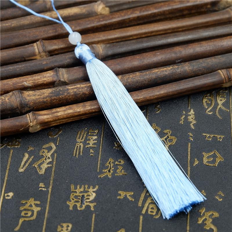 Make Sachet Fringed Ears Long 12Cm Ice Silk Hanging Ears Diy Fan Pendant Hanfu Fringed Accessories Pendant Antique Ears
