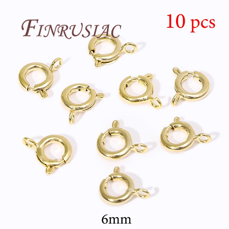 18K Gold Plated Lobster Clasps For Bracelets,Spring Clasps For Jewelry,DIY Jewelry Making Supplies,Connectors Clasp Accessories