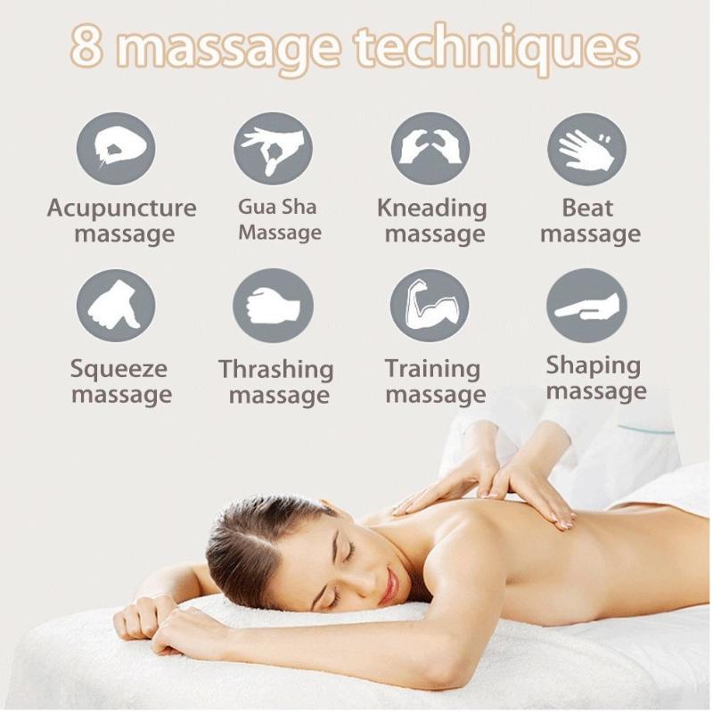 HOMZY Electric Neck Massager 8 Mode 19 Gears Tens Pulsed Therapy Instrument Portable Cervical Spine Massage Back Massage Muscle Stimulator Pain Relief