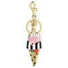 Keychain Pendant Enamel Finish Ice Cream Shape Key Chain with Lobster Clasp Bag Charm Backpack Accessory