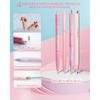 Mechanical Pencil Set with Pink Pencil Case,12X Pastel Mechanical Pencil 0.5mm-2.0mm with 564X HB+36X Color Leads for Writing, Drafting, Drawing,