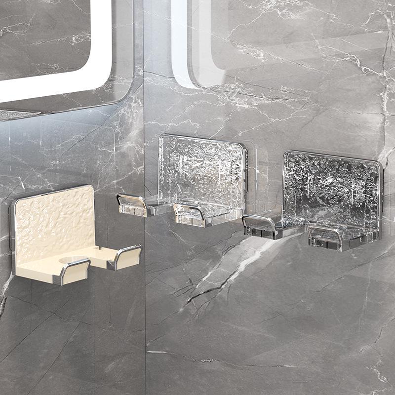 Multifunctional Wall-Mount Hair Dryer Holder: Punch-Free Storage Rack and Organizer