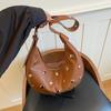 Rivet Crescent Armpit Bag Shoulder Women's Bag