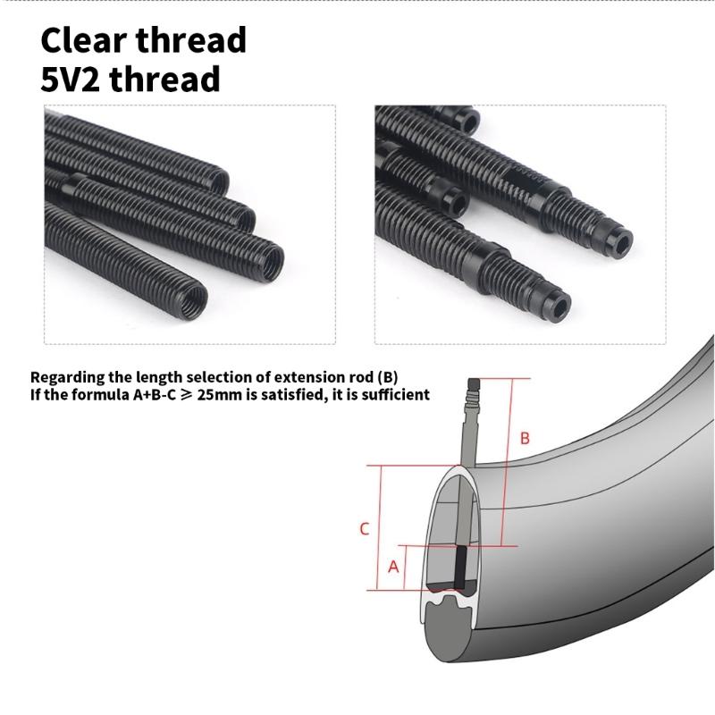 Professional Valves Extender Car Tire Valves Stem Tire Valves Extension Rod for Maintaining Tire Pressure