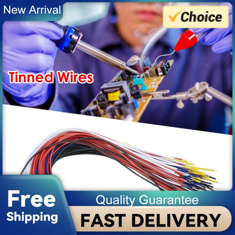 

100x Double Tin Plated Breadboard PCB Solder Cable Copper Conductor Wire 8 inch China Mainland