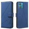 For Motorola Edge 40 Neo 5G Case BINFEN COLOR BF35 Geometry Imprinted Leather Phone Cover RFID Blocking Wallet Stand
