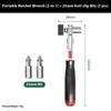 Double Direction Ratcheting Socket Spanner Tool Kit Ergonomic Grip Compact Design Fit For Tight Space Maintenance Tasks
