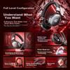 IKF V11 Max Quad-Mode Gaming Headset, Over-Ear Wireless E-Sports 7.1 Sound Effects, Bluetooth Wired