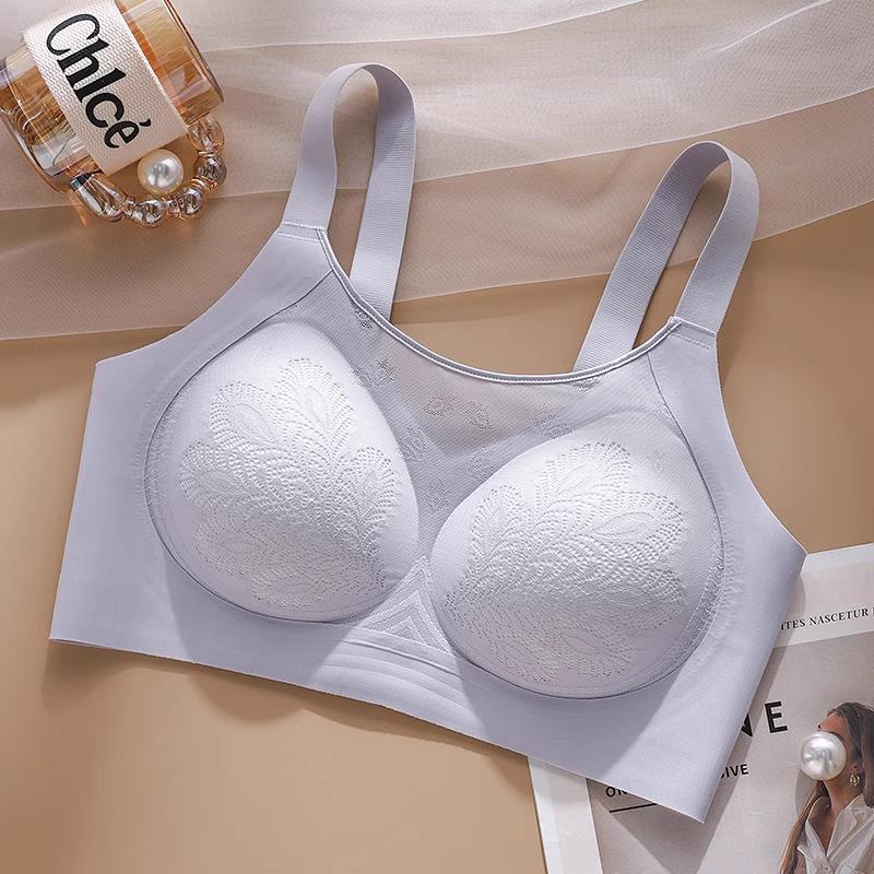 Underwear Women's Thin Anti Sagging Seamless Bra Plus Size Bra Sports Lace Breathable Bra