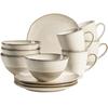 Maser Nottingham Vintage Beige Breakfast Set, 12 Pieces (931818)