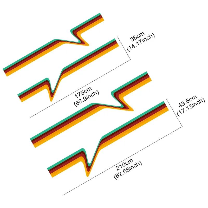 Car Door Side Striped Stickers Vinyl Decals For SUZUKI JIMNY 2 Door and 4 Door Self-adhesive Auto Body Decoration Accessories
