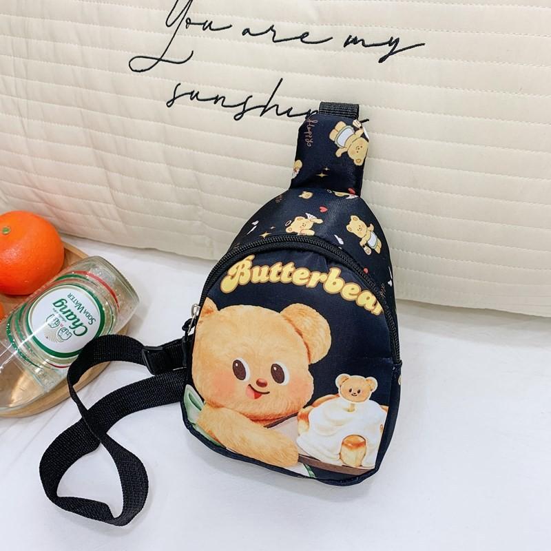 Butter Bear Bag Kids Print Nylon Crossbody Bags Spacious Designs Breathable