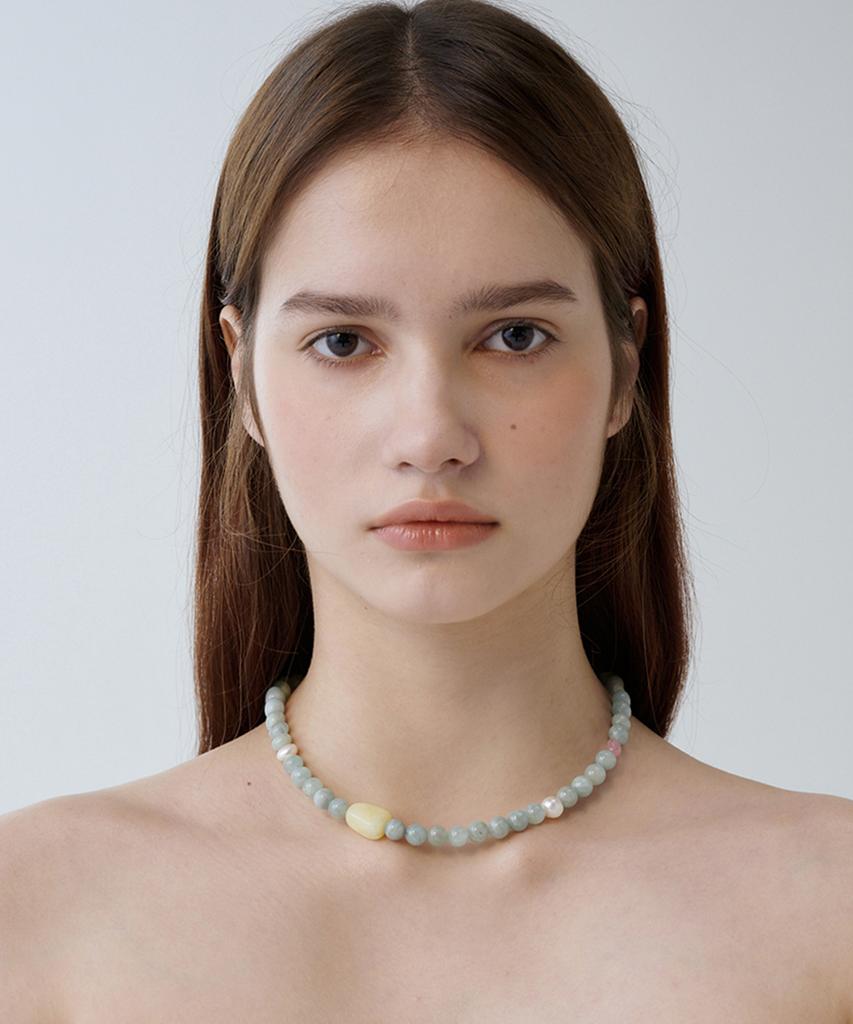 Findelise 925 Mint Sherbet Colored Gemstone Necklace