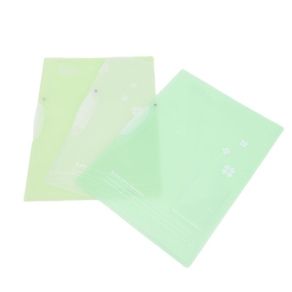 3 Pcs Report Cover with Clip 40 Sheet Capacity Clear Thickened PP File Folder for A4 and Letter Size Paper