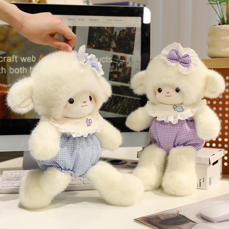 New Cute Park Plush Toy Lamb Doll Girl Sleeping with Doll Comforting Companionship Gift