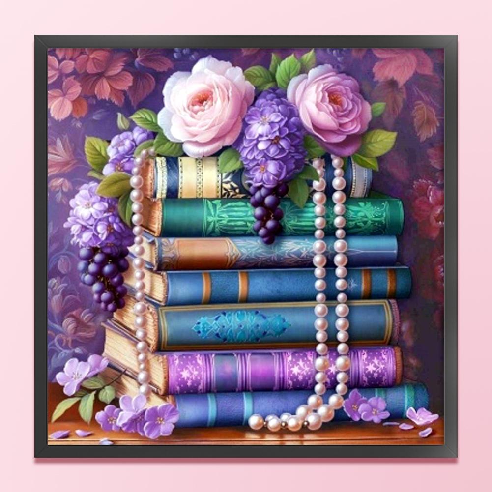 Vollständige Stickerei Öko-Baumwollfaden 11CT Gedruckte Blume Kreuzstich Kit Kunst