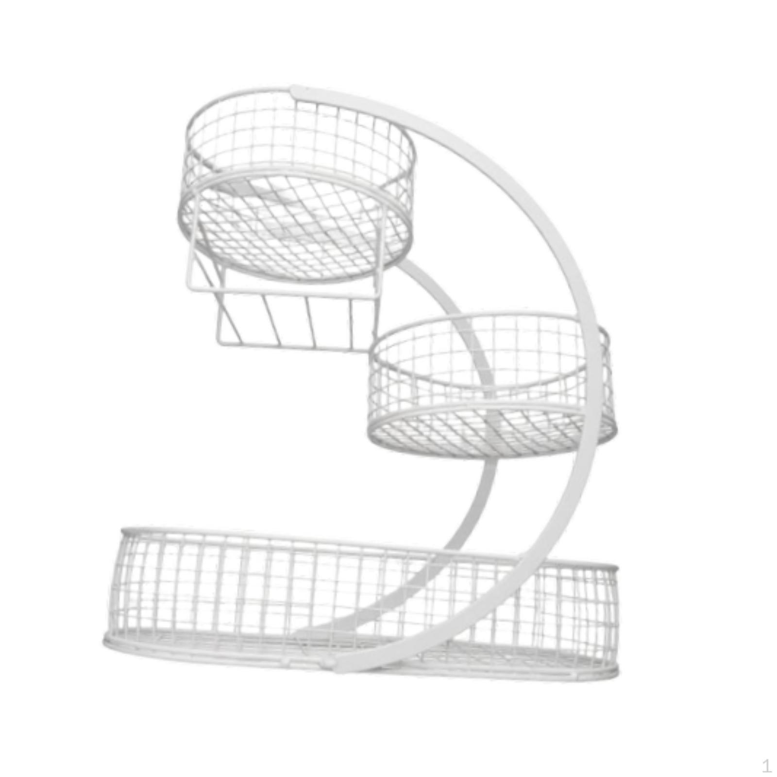 

-tier Fruit Bowl, Kitchen Organizer for Dining Room And Parties. белый