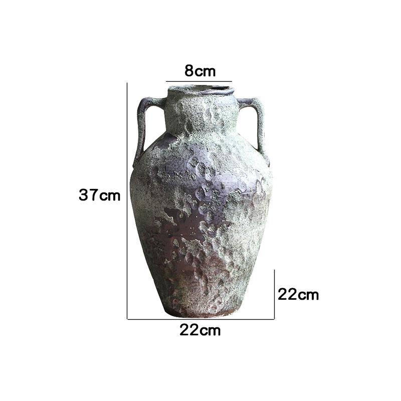 Retro Wabi-Sabi Zen Pottery Vase for Home and Hotel Decor