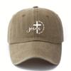 Jesus Kreuz Baseballkappe Gewaschene Baumwolle Verstellbar Schirmmütze für Unisex Outdoor