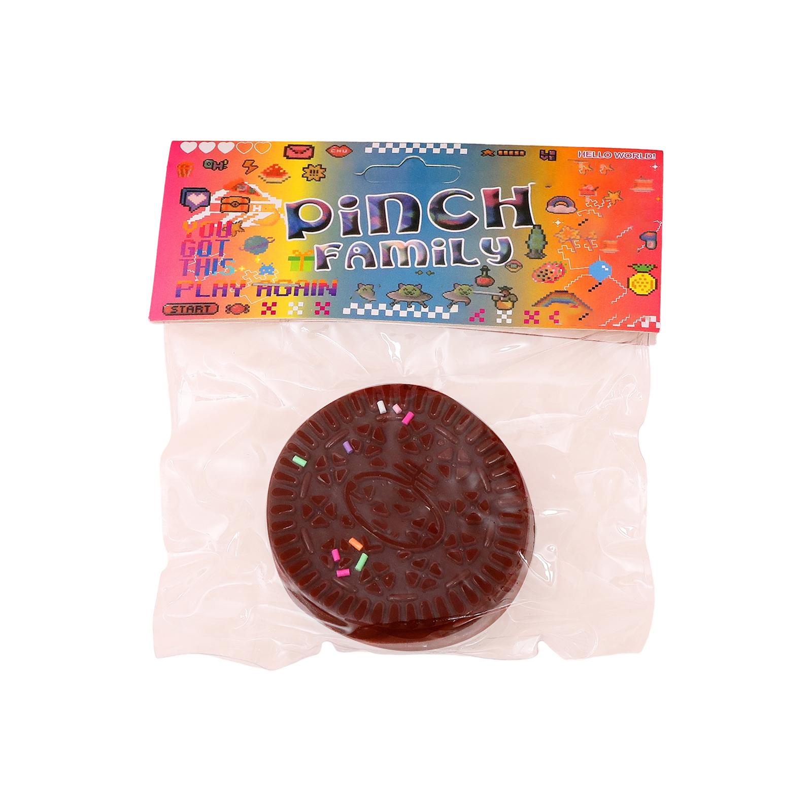 

New Silicone Biscuit Stress Relief Squishy Toys Fidget Pinching Squeeze Toy for Children Boys Girls Soft Cookie Antistress Toy One Size