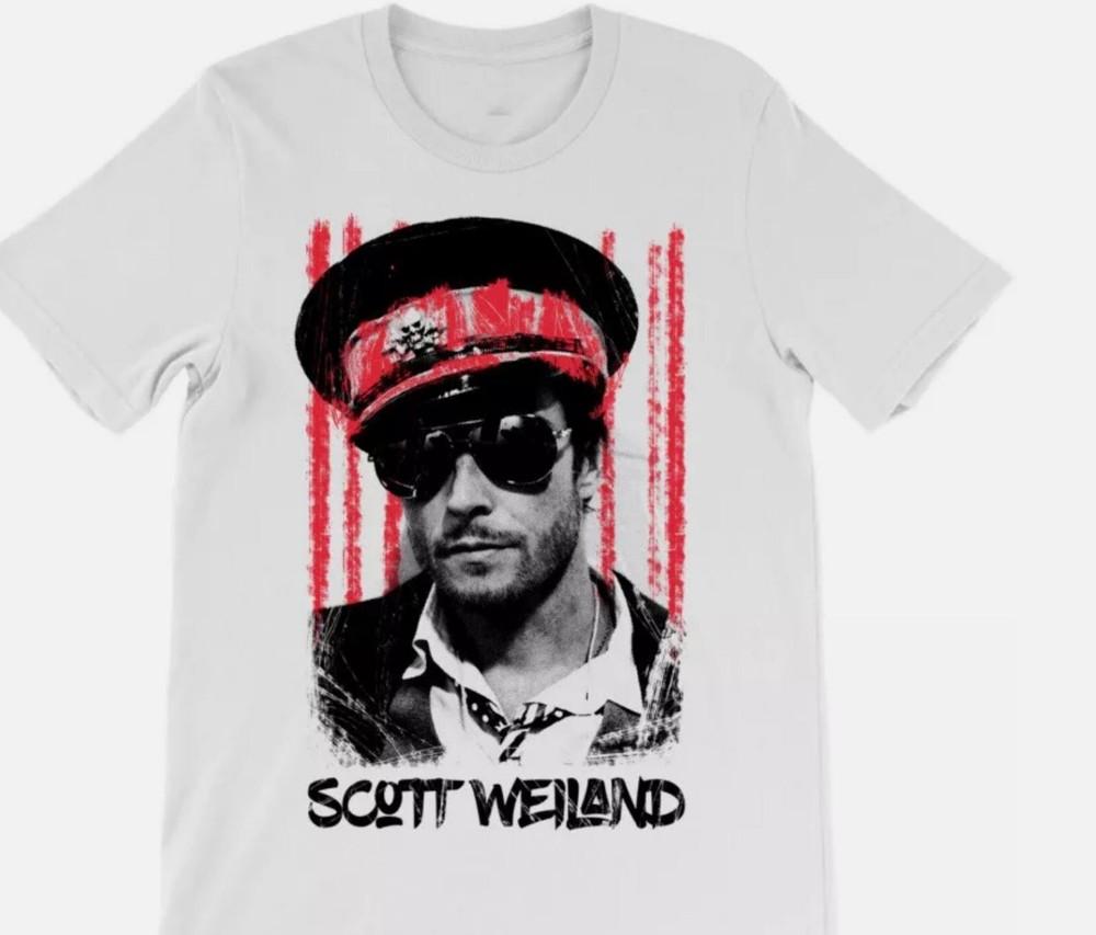 VTG Scott Weiland Scott Weiland Shirt Short Sleeve White Unisex S-45XL Unisex T-Shirt M
