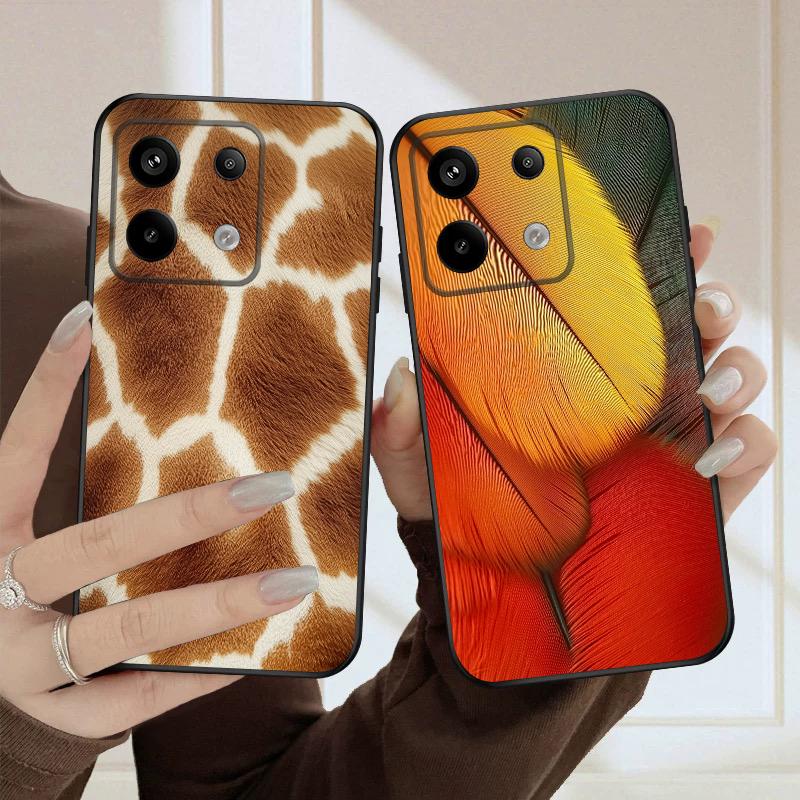 Tiger Skin Pattern For Redmi Note 10 11 Note12S 12 13 14 Pro Plus 5G 14S 4G 13ProPlus 9S 9 P ro 13C 14C silicone soft phone case