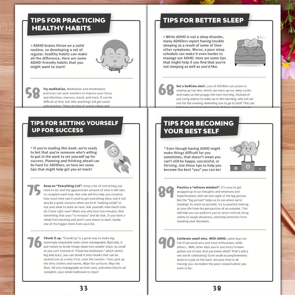 3-in-1 ADHS Arbeitsbuch: 101 Expertentipps zur Gewohnheitsverbesserung, zum stressabbauenden Ausmalen und zur praktischen Zielplanung - Ratgeber für Erwachsene mit ADHS