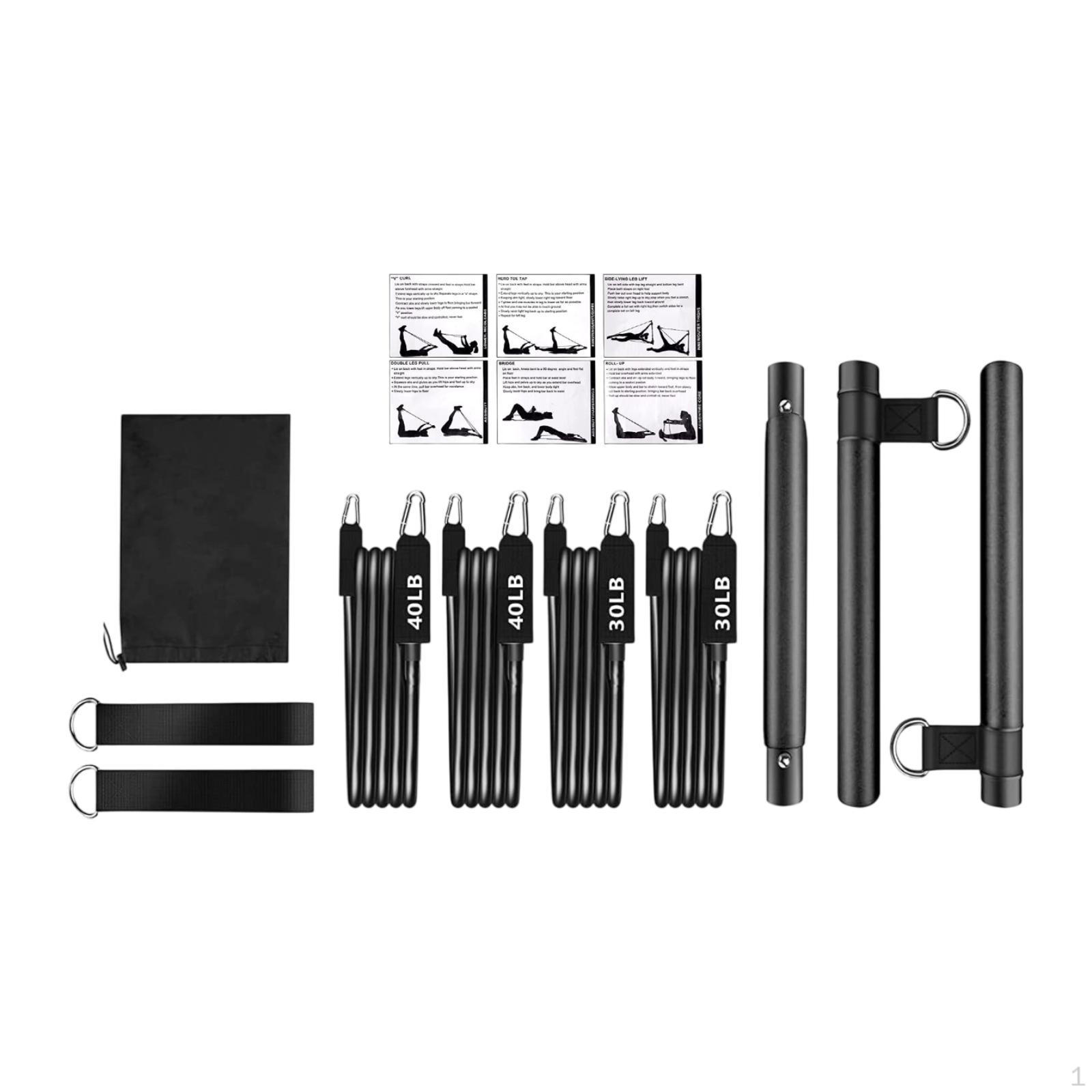 

Consistency Bar Training Equipment, Portable Strength Pilates for Weight emulsion чёрный