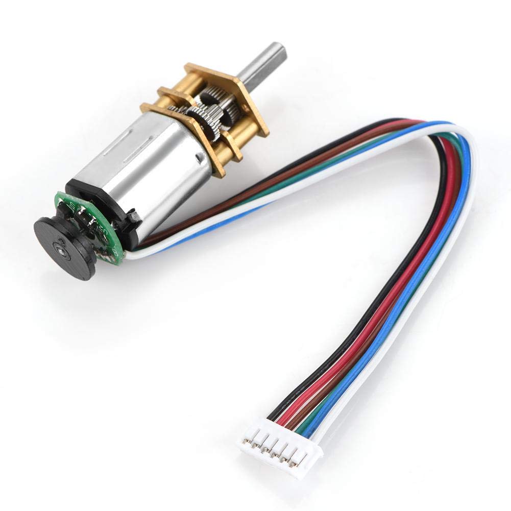 GBMQ-GM12BY20 DC 6V 2W Micro Speed Reduction Motor Mini Motor with Magnetic Coded Disc Hall Encoder (30RPM)